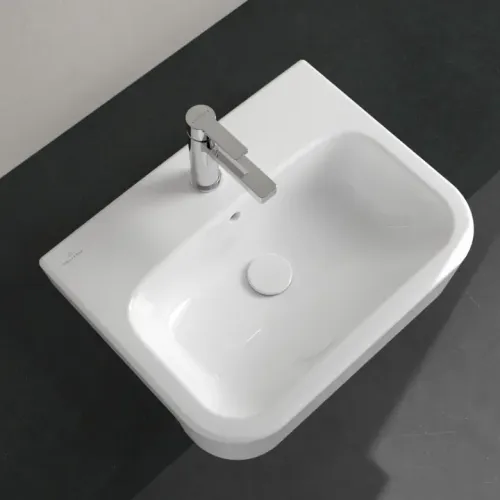 Villeroy & Boch Architectura Полувстраиваемая раковина, 550 x 430 x 170 mm, Альпийский белый CeramicPlus, с переливом, нешлифованный 419055R1