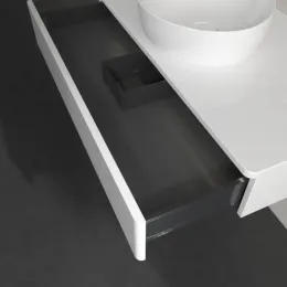 Villeroy & Boch Antao Тумба под раковину, с подсветкой, 1 выдвижной ящик, 1000 x 190 x 500 mm, лицевая поверхность без текстурированной отделки, Glossy White Lacquer / Glossy White Lacquer L09010GF