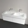 Villeroy & Boch Venticello Двойная раковина для установки на тумбу, 1300 x 500 x 170 mm, Альпийский белый, с переливом 4111DJ01
