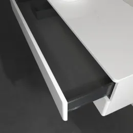 Villeroy & Boch Antao Тумба под раковину, с подсветкой, 2 выдвижных ящика, 1200 x 360 x 500 mm, лицевая поверхность без текстурированной отделки, Glossy White Lacquer / Glossy White Lacquer L22010GF