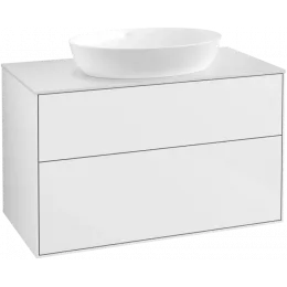 Villeroy & Boch Finion Тумба под раковину, 2 выдвижных ящика, 1000 x 603 x 501 mm, Glossy White Lacquer FA0100GF