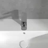 Villeroy & Boch O.novo Смеситель для раковины однорычажный с комплектом слива со стяжкой, Хром TVW10410111061