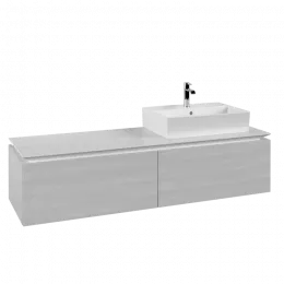 Villeroy & Boch Legato Тумба под раковину, 2 выдвижных ящика, 1600 x 380 x 500 mm, White Wood / White Wood B67400E8