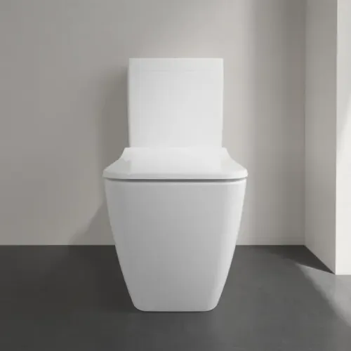 Villeroy & Boch Venticello Унитаз-компакт с открытым смывным краем, напольный, Альпийский белый 4612R001