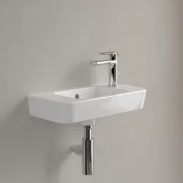 Villeroy & Boch O.novo Раковина компактная, 500 x 250 x 145 mm, Альпийский белый, с переливом 4342R501