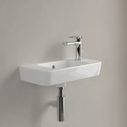 Villeroy & Boch O.novo Раковина компактная, 500 x 250 x 145 mm, Альпийский белый, с переливом 4342R501