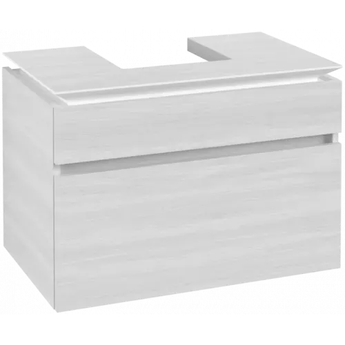 Villeroy & Boch Legato Тумба под раковину, 2 выдвижных ящика, 800 x 550 x 500 mm, White Wood / White Wood B73400E8
