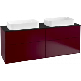 Villeroy & Boch Finion Тумба под раковину, 4 выдвижных ящика, 1600 x 603 x 501 mm, Peony Matt Lacquer F31200HB