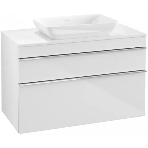 Villeroy & Boch Venticello Тумба под раковину, 2 выдвижных ящика, 957 x 606 x 502 mm, Glossy White / Glossy White A94101DH