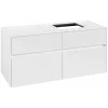 Villeroy & Boch Collaro Тумба под раковину, с подсветкой, 4 выдвижных ящика, 1200 x 548 x 500 mm, Glossy White / Glossy White C130B0DH