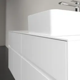 Villeroy & Boch Collaro Тумба под раковину, с подсветкой, 4 выдвижных ящика, 1200 x 548 x 500 mm, Glossy White / Glossy White C043B0DH