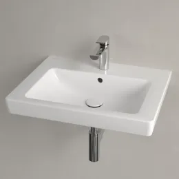 Villeroy & Boch Subway 2.0 Pаковина, 600 x 470 x 155 mm, Альпийский белый, с переливом, шлифованный 71136G01