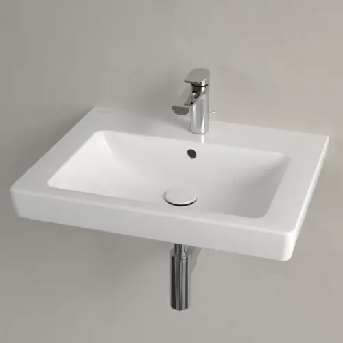Villeroy & Boch Subway 2.0 Pаковина, 600 x 470 x 155 mm, Альпийский белый, с переливом, шлифованный 71136G01
