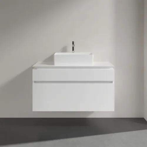 Villeroy & Boch Legato Тумба под раковину, 2 выдвижных ящика, 1000 x 550 x 500 mm, Glossy White / Glossy White B60400DH