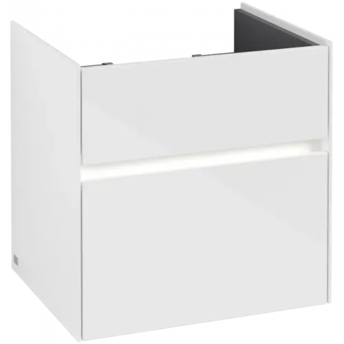 Villeroy & Boch Collaro Тумба под раковину, с подсветкой, 2 выдвижных ящика, 554 x 546 x 444 mm, Glossy White C008B0DH