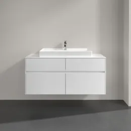 Villeroy & Boch Collaro Тумба под раковину, с подсветкой, 4 выдвижных ящика, 1200 x 548 x 500 mm, Glossy White / Glossy White C087B0DH