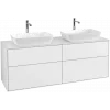 Villeroy & Boch Finion Тумба под раковину, 4 выдвижных ящика, 1600 x 603 x 501 mm, Glossy White Lacquer F84100GF