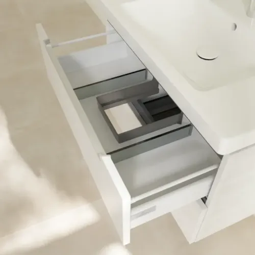 Villeroy & Boch Subway 2.0 Тумба под раковину, 2 выдвижных ящика, 787 x 520 x 449 mm, White Wood A69600E8