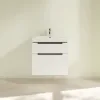 Villeroy & Boch Subway 2.0 Тумба под раковину, 2 выдвижных ящика, 637 x 590 x 454 mm, Glossy White A91000DH