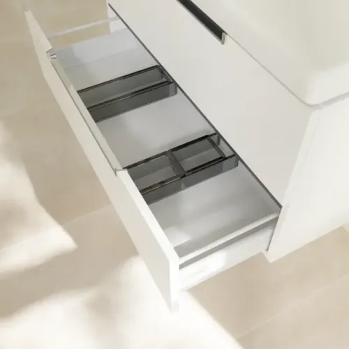 Villeroy & Boch Subway 2.0 Тумба под раковину, 2 выдвижных ящика, 987 x 520 x 449 mm, Glossy White A69710DH