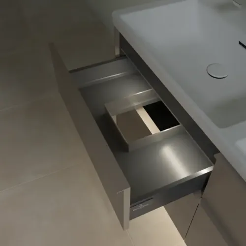Villeroy & Boch Subway 3.0 Тумба под раковину, с подсветкой, 4 выдвижных ящика, 1272 x 576 x 478 mm, Taupe C568L2VM