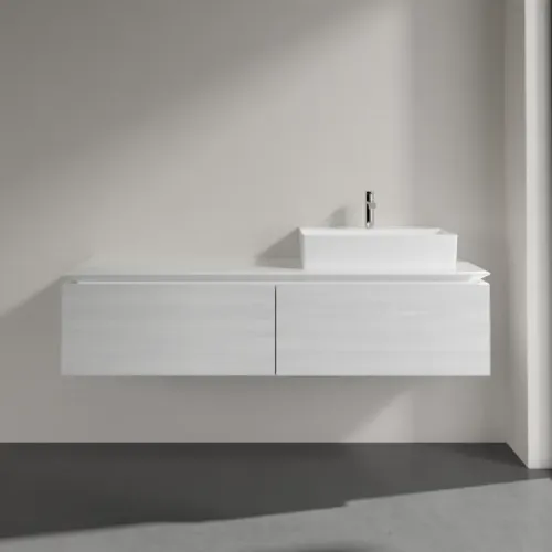 Villeroy & Boch Legato Тумба под раковину, 2 выдвижных ящика, 1600 x 380 x 500 mm, White Wood / White Wood B67400E8
