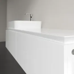 Villeroy & Boch Legato Тумба под раковину, 2 выдвижных ящика, 1600 x 380 x 500 mm, Glossy White / Glossy White B76300DH