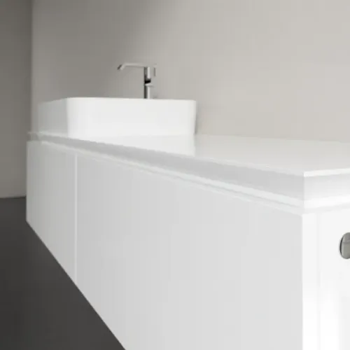 Villeroy & Boch Legato Тумба под раковину, 2 выдвижных ящика, 1600 x 380 x 500 mm, Glossy White / Glossy White B76300DH