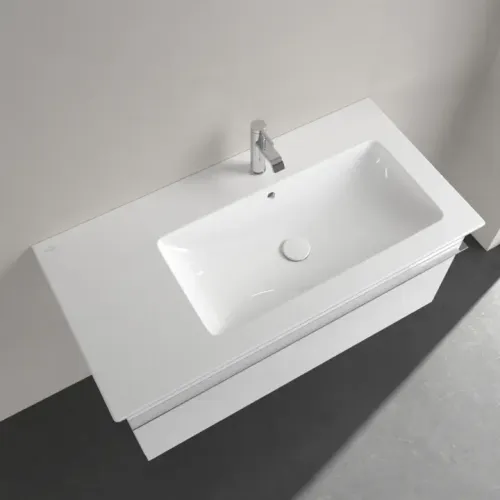 Villeroy & Boch Venticello Pаковина для установки на тумбу, 1000 x 500 x 170 mm, Альпийский белый, с переливом 4134R101
