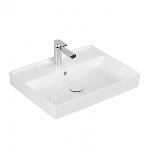 Villeroy & Boch Collaro Pаковина, 600 x 470 x 160 mm, Альпийский белый CeramicPlus, с переливом 4A3360R1