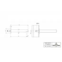 Излив Villeroy & Boch Loop & Friends TVT10650515361 для ванны, хром TVT10650515361