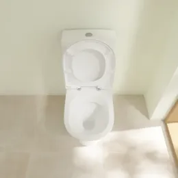 Villeroy & Boch O.novo Унитаз-компакт с вертикальным смывом, напольный, Альпийский белый 56610101