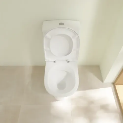 Villeroy & Boch O.novo Унитаз-компакт с вертикальным смывом, напольный, Альпийский белый 56610101
