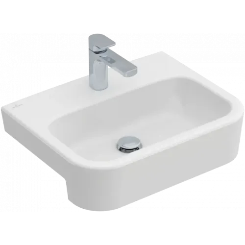 Villeroy & Boch Architectura Полувстраиваемая раковина, 550 x 430 x 170 mm, Альпийский белый, без перелива, нешлифованный 41905601