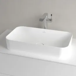 Villeroy & Boch Finion Раковина для установки на столешницу, 600 x 350 x 115 mm, Stone White CeramicPlus, без перелива 414361RW