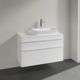 Villeroy & Boch Venticello Тумба под раковину, 2 выдвижных ящика, 957 x 606 x 502 mm, Glossy White / Glossy White A94302DH