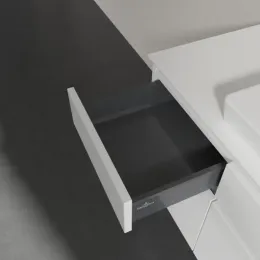 Villeroy & Boch Legato Тумба под раковину, 5 выдвижных ящиков, 1400 x 550 x 500 mm, Glossy White / Glossy White B69900DH