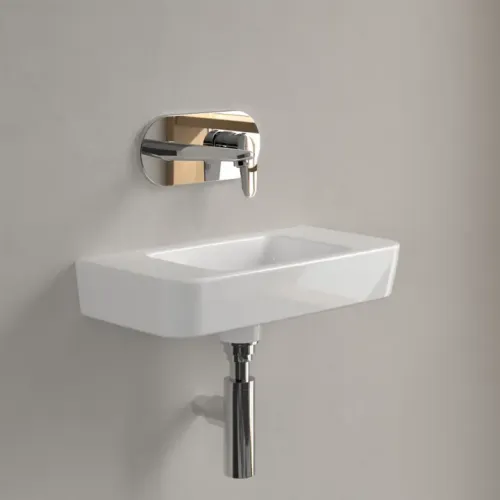 Villeroy & Boch O.novo Раковина компактная, 500 x 250 x 145 mm, Альпийский белый, без перелива 43425301