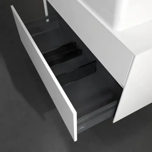 Villeroy & Boch Collaro Тумба под раковину, 2 выдвижных ящика, 1000 x 548 x 500 mm, Glossy White / Glossy White C04000DH