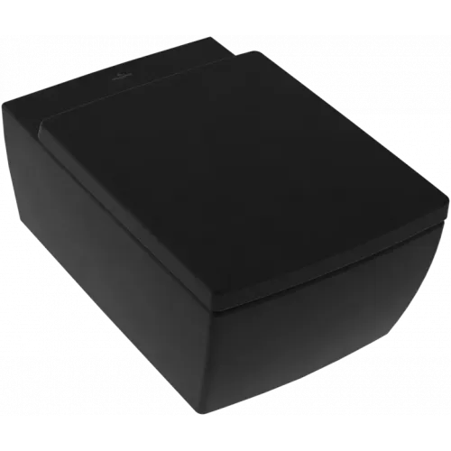 Villeroy & Boch Memento 2.0 Унитаз с открытым смывным краем, настенный, Ebony CeramicPlus 4633R0S5