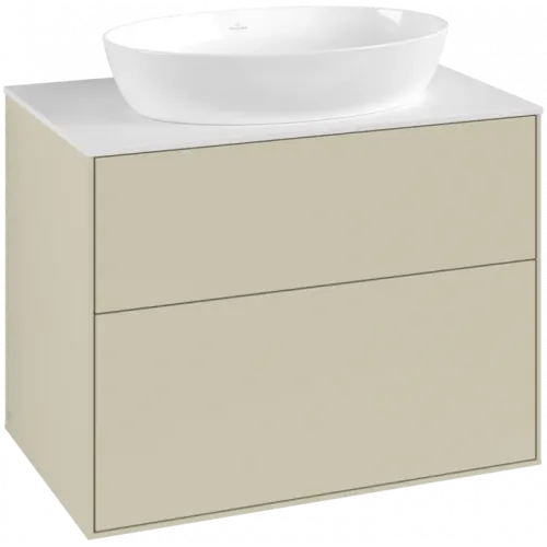 Villeroy & Boch Finion Тумба под раковину, 2 выдвижных ящика, 800 x 603 x 501 mm, Silk Grey Matt Lacquer F99100HJ