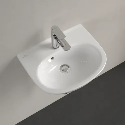 Villeroy & Boch O.novo Раковина компактная, 450 x 360 x 160 mm, Альпийский белый, с переливом 43404501