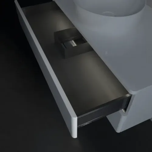 Villeroy & Boch Antao Тумба под раковину, с подсветкой, 2 выдвижных ящика, 1000 x 360 x 500 mm, лицевая поверхность без текстурированной отделки, Glossy White Lacquer / Glossy White Lacquer L20010GF