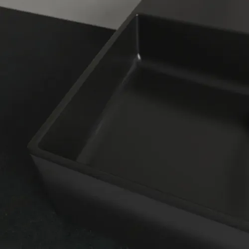 Villeroy & Boch Memento 2.0 Раковина для установки на столешницу, 498 x 420 x 139 mm, Ebony CeramicPlus, без перелива 4A0751S5