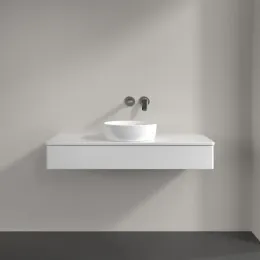 Villeroy & Boch Antao Тумба под раковину, 1 выдвижной ящик, 1200 x 190 x 500 mm, лицевая поверхность без текстурированной отделки, Glossy White Lacquer / Glossy White Lacquer K10010GF