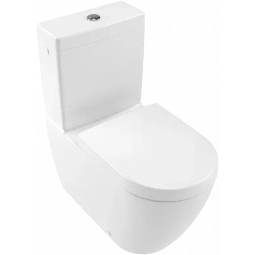 Villeroy & Boch Subway 2.0 Унитаз-компакт с открытым смывным краем, напольный, Альпийский белый 5617R001