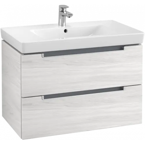 Villeroy & Boch Subway 2.0 Тумба под раковину, 2 выдвижных ящика, 787 x 520 x 449 mm, White Wood A69600E8