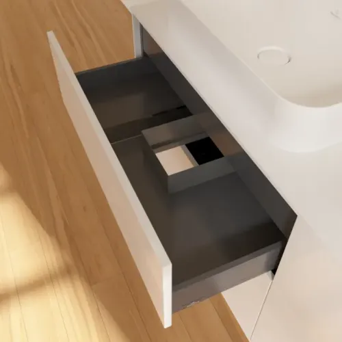 Villeroy & Boch Finion Тумба под раковину, с подсветкой, 4 выдвижных ящика, 1600 x 603 x 501 mm, Glossy White Lacquer G72100GF