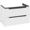 Villeroy & Boch Subway 2.0 Тумба под раковину, 2 выдвижных ящика, 787 x 520 x 449 mm, Glossy White A69610DH