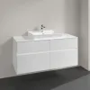 Villeroy & Boch Collaro Тумба под раковину, с подсветкой, 4 выдвижных ящика, 1200 x 548 x 500 mm, Glossy White / Glossy White C081B0DH